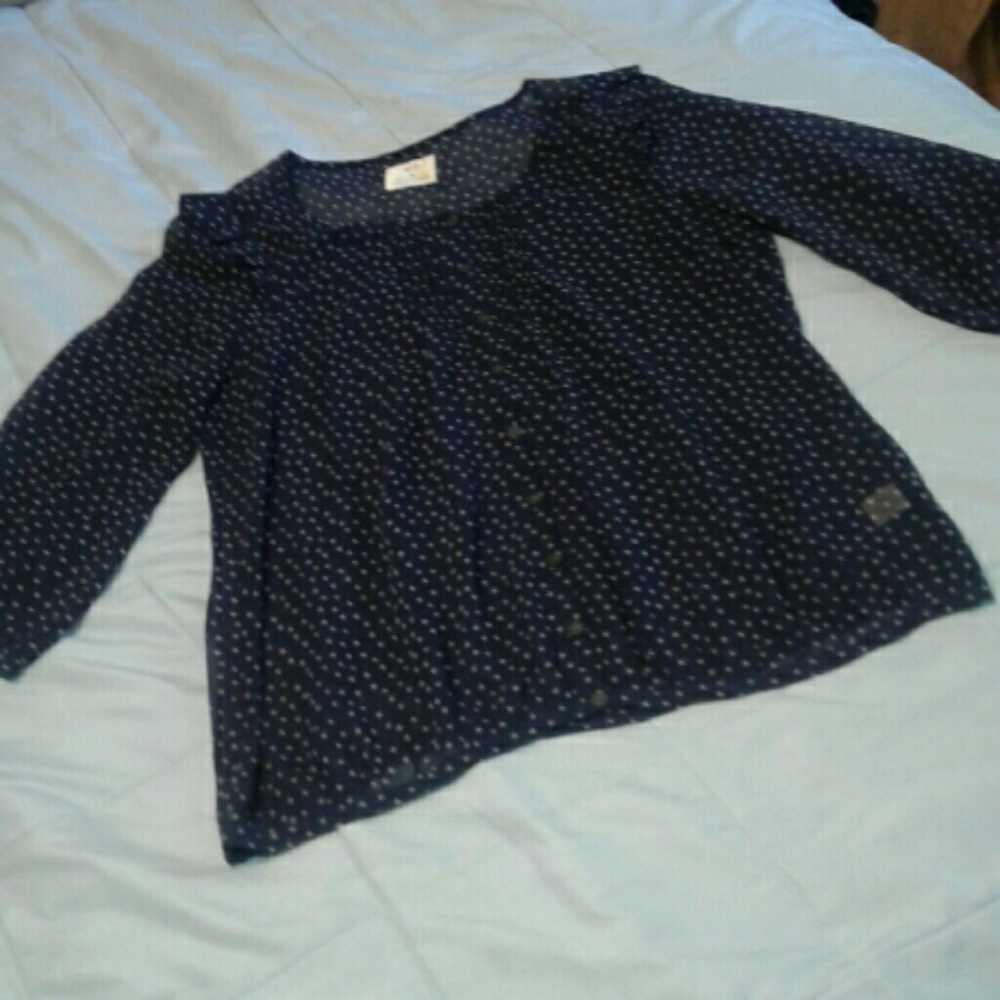 Pins & Needles Navy Blue Blouse